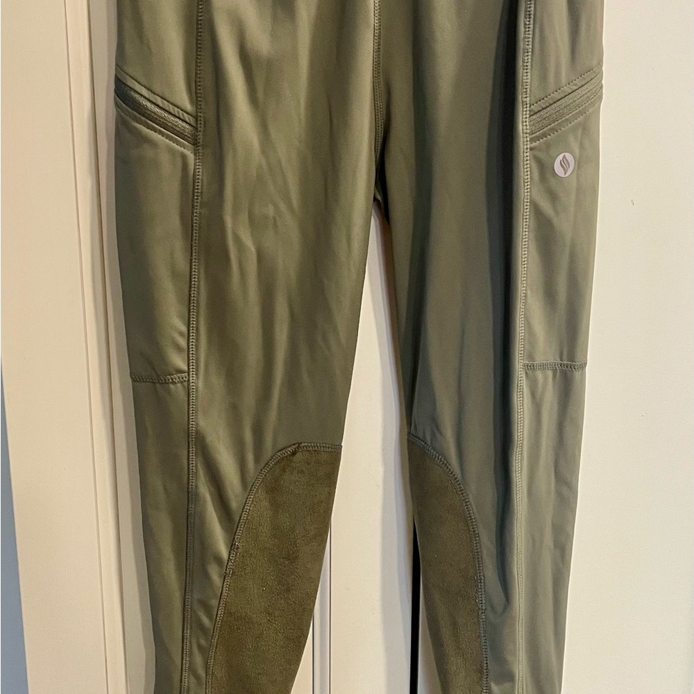 Santiny equestrian kids L (12-14 y old) Green Athletic Pants
